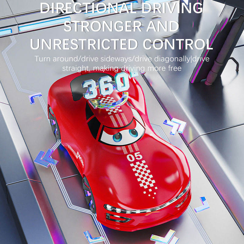 NEW ENERGY Drift Spray Remote Control Stunt Car for Kids, 4WD Rechargeable Sci-Fi Racing Car with 360° Rotation, Mecanum Wheels, Voice Control, Music, LED Lights and Water Spray Effect