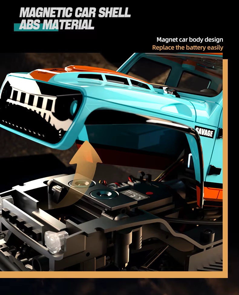 ZLL Beast SG206PRO 1/20 4WD Brush High Speed Car 2.4G Racing Climbing description image 10