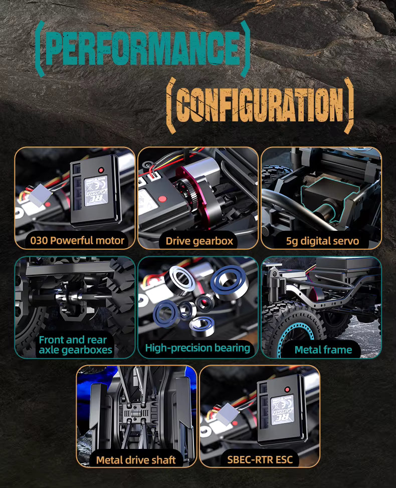 ZLL Beast SG206PRO 1/20 4WD Brush High Speed Car 2.4G Racing Climbing description image 7