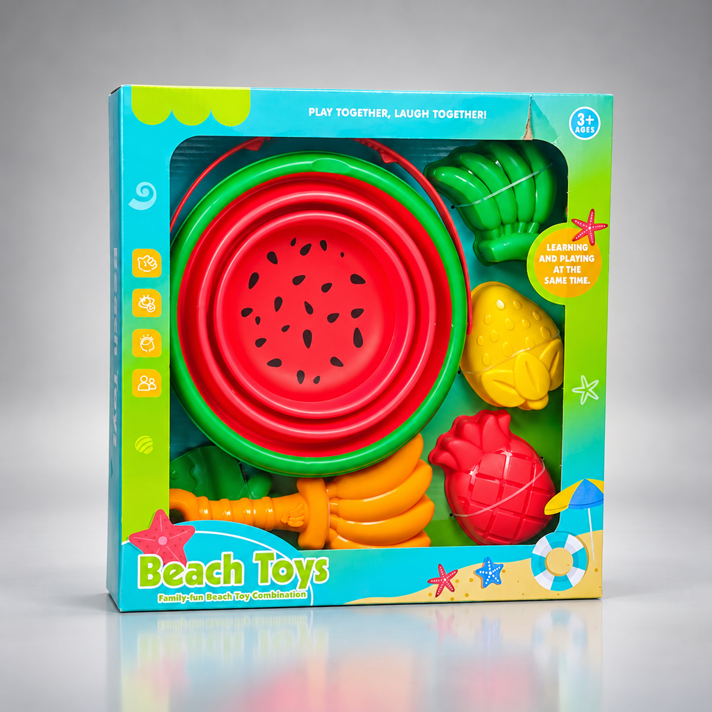 Kids Beach SandSummer Toys Set Large Shovel & Sand Rake Water Bucket