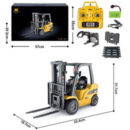 HUINA 1577 PRO 1/14 Scale 14CH RC Forklift Toy Radio Control Construction Truck With 2.4GHz Remote Control Lights and Sound secondary