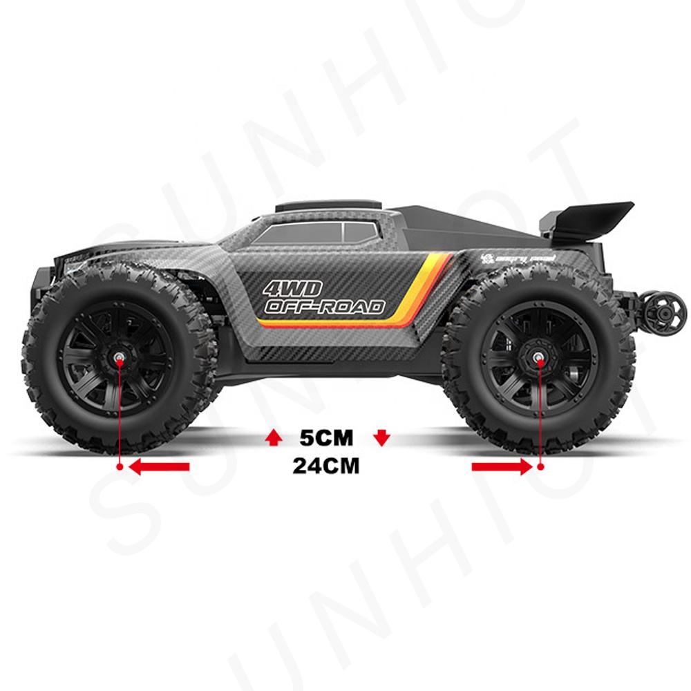 MJX Hyper Go 12212 - 1:12 4WD Brushless RC Truck, 58KM/H High-Speed Off-Road Monster Truck with 3660 3450KV Motor, 60A ESC, 3S 11.1V 2000mAh LiPo Battery, Metal Gears & Oil Shocks
