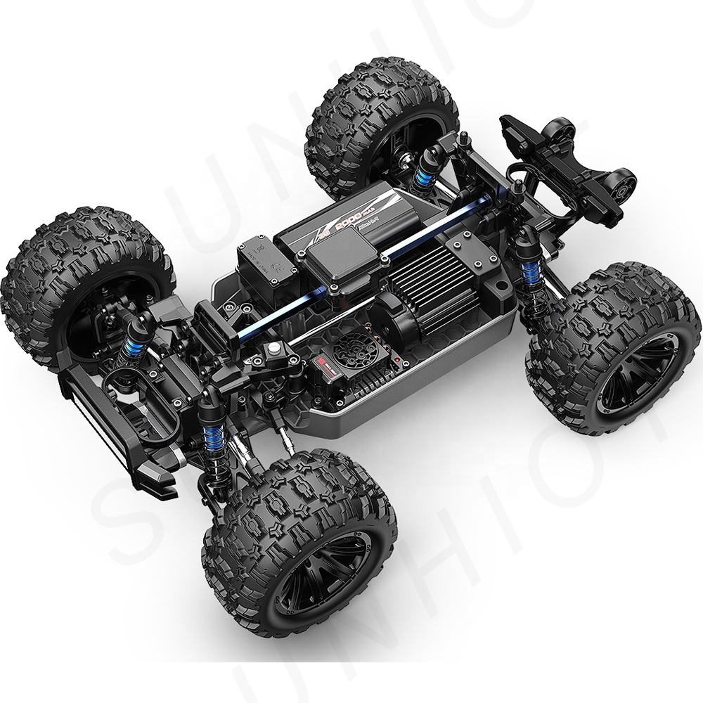 MJX Hyper Go 12212 - 1:12 4WD Brushless RC Truck, 58KM/H High-Speed Off-Road Monster Truck with 3660 3450KV Motor, 60A ESC, 3S 11.1V 2000mAh LiPo Battery, Metal Gears & Oil Shocks