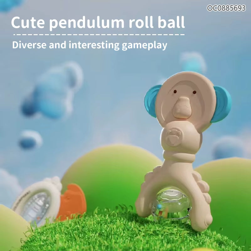 Soft Teether Rattles Educational Toy Sensory Enlightenment Portable Handheld Cartoon Soothing Diy Baby Toys Rattles description image 3