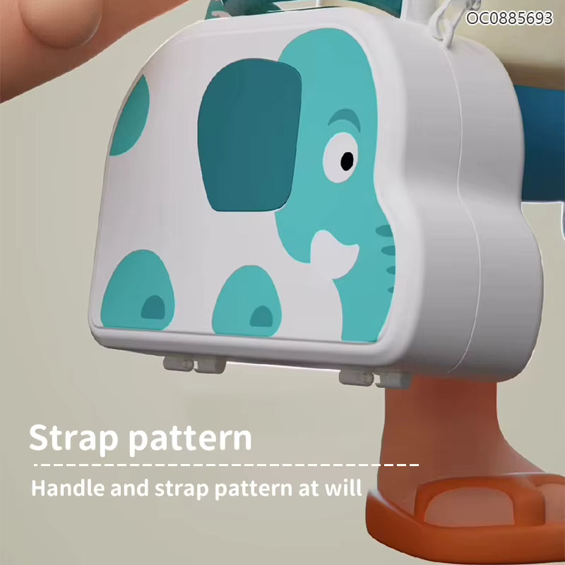 Soft Teether Rattles Educational Toy Sensory Enlightenment Portable Handheld Cartoon Soothing Diy Baby Toys Rattles description image 5