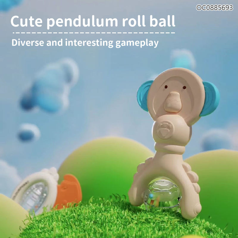 Soft Teether Rattles Educational Toy Sensory Enlightenment Portable Handheld Cartoon Soothing Diy Baby Toys Rattles