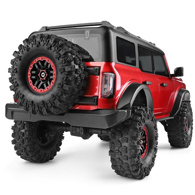 WLtoys 104020 - 1:10 Scale RC Ford Bronco Style Rock Crawler 4WD Off-Road Truck with Electric Winch, 2.4GHz Remote Control, 550 Brushed Motor and LED Lights