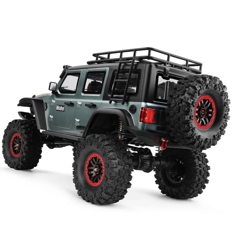 WLtoys 104006 - 1:10 4WD RC Rock Crawler, 2.4GHz Digital Display Remote, 550 Brushed Motor, 2-Speed Gearbox, Front & Rear Differential Locks, Portal Axles, Electric Winch, LED Lights & 7.4V Battery