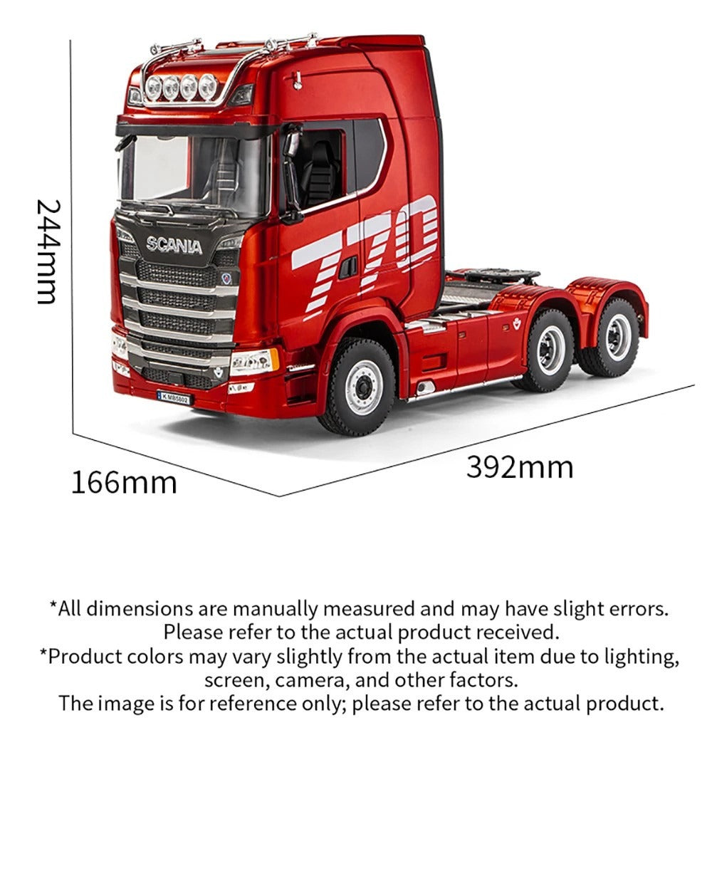 Huina 1501 Scania 770S 1:18 RC Semi Tractor Truck - 2.4GHz 19CH Officially Licensed Full Function with LED Lights & Sound RTR description image 14