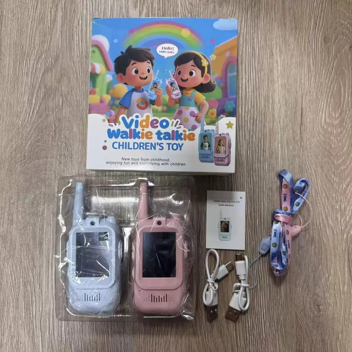 Video Walkie Talkie for Kids, Two-Way Communication Toy with Screen, Antenna and Speaker, Interactive Pretend Play Gadget for Children, Fun Communication Toy Gift for Boys and Girls description image 15