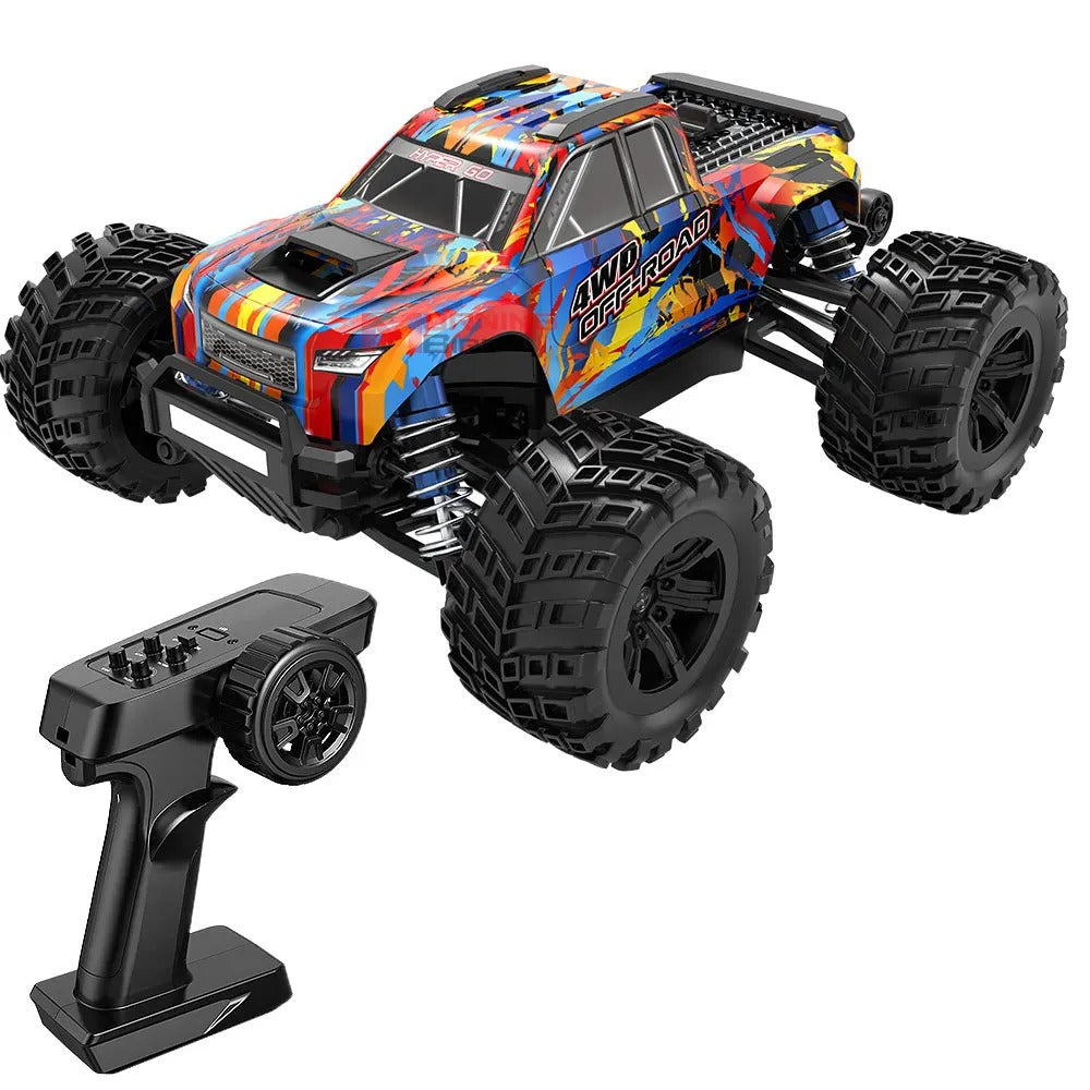MJX Hyper Go 20208 - 1:20 4WD Brushless RC Monster Truck, 1806 4400KV Motor, 35A ESC, 39km/h, 7.4V 850mAh LiPo Battery, Oil-Filled Shocks, Metal Differential, 2.4GHz Radio, LED Lights description image 18