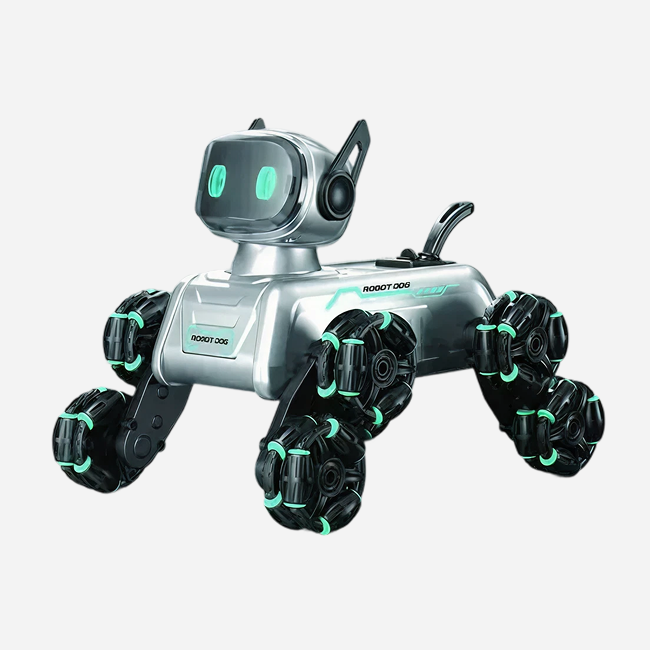 Robot Dog Model 8-Wheel Remote Control Stunt Car Hand Gesture