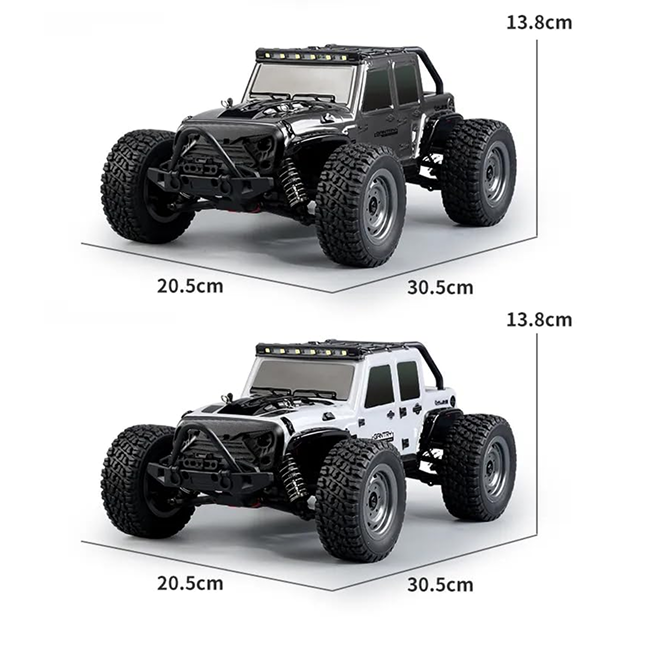 SCY 16103 1:16 Scale 2.4GHz Remote Control 38Km/h High Speed RC Cars with LED Lights Truck Off-Road Car