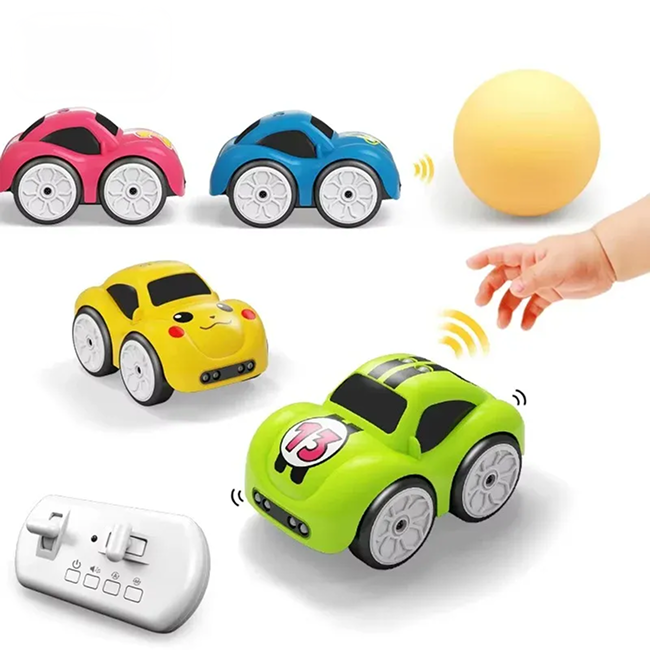 Magic Induction 2.4G Remote Control Rail Track Car Smart Sensor RC Toy with Flexible DIY Track, Lights & Automatic Following Mode - 6688 - SQN-001