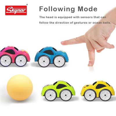 Magic Induction 2.4G Remote Control Rail Track Car Smart Sensor RC Toy with Flexible DIY Track, Lights & Automatic Following Mode - 6688 - SQN-001 - alternate view