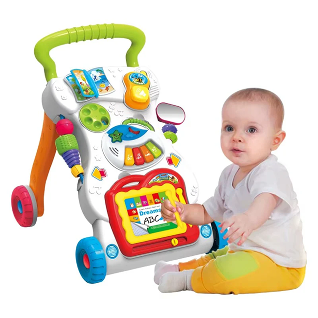 Children's Musical Activity Walker for Babies | Interactive Baby Walker with Piano, Learning Toys, Lights & Sounds - HE-0801