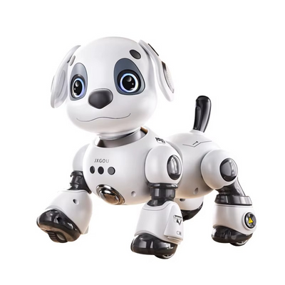 Remote Control Intelligent Robot Dog | Programmable Stunt Robotic Pet with Lights, Music and Interactive Actions - 688A-10