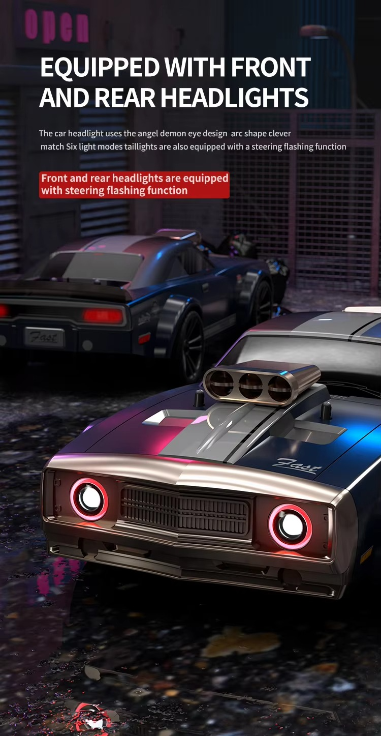 Suchiyu 1:16 2.4G Electric Quad-Drive Straight-Line Drift Vehicle High Speed Remote Radio Control RC Car description image 6