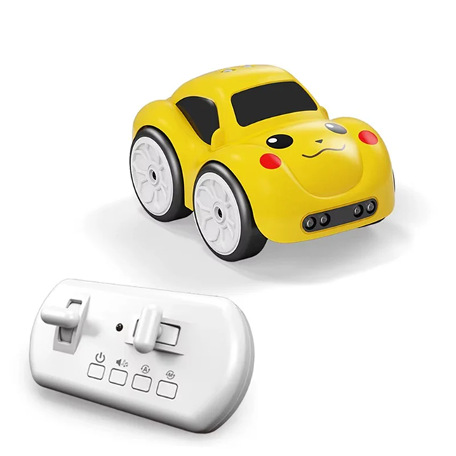 Magic Induction 2.4G Remote Control Rail Track Car Smart Sensor RC Toy with Flexible DIY Track, Lights & Automatic Following Mode - 6688 - SQN-001