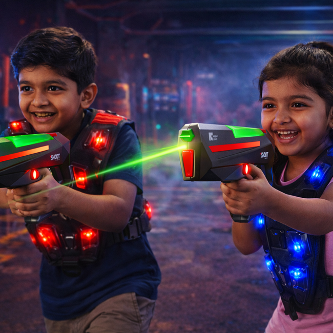 Automatic Electric Water Gun for Kids & Adults | Rechargeable Long-Range Water Blaster for Outdoor Summer Fun - LMI-WG-SQ06B