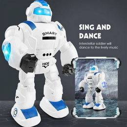 Iron Soldier Remote Control Music Shooting Disc Gesture Sensing Large Smart Robot Toy secondary