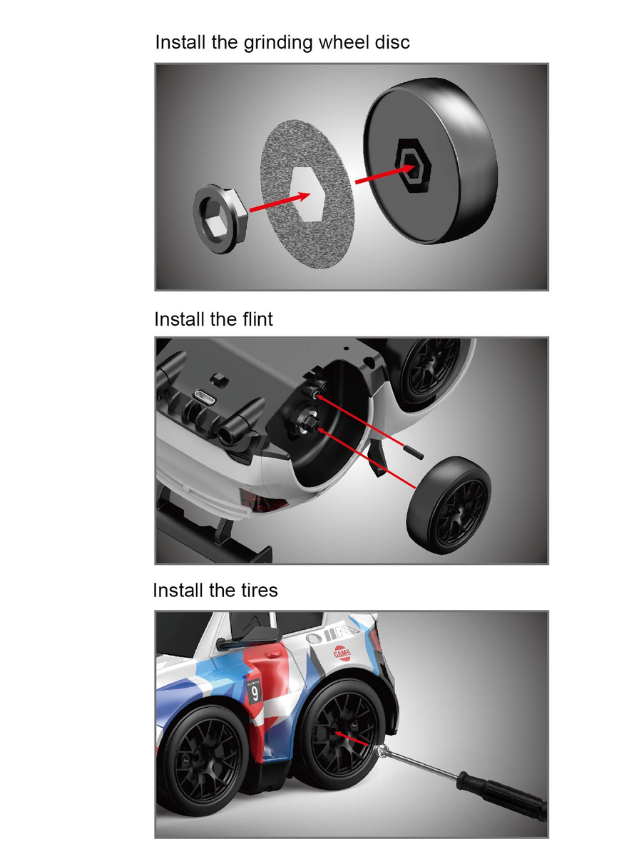 SM4 BMW M4 - Short Axis Spark Drift RC Car 2.4GHz Remote Control Racing Car with LED Lights, Spark Effect, Drift Tires, Rechargeable High Speed RC Car for Kids