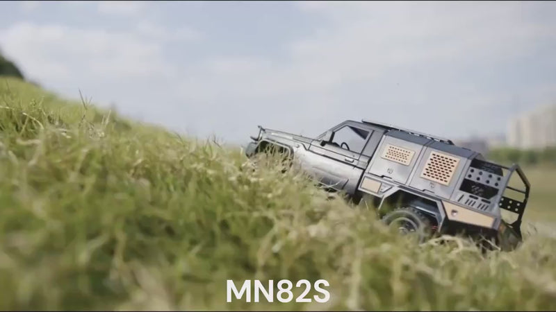 MNRC MN82S - 1:12 Toyota Land Cruiser LC79 RC Rock Crawler | 4WD 2.4GHz Full Proportional Off-Road Pickup Truck with LED Lights
