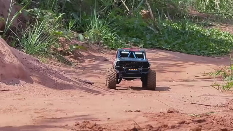 MJX Hyper Go H12P - 1:12 Licensed Ford Bronco R Baja 1000 4WD Brushless RC Rock Crawler with LED Lights & 2.4GHz Remote