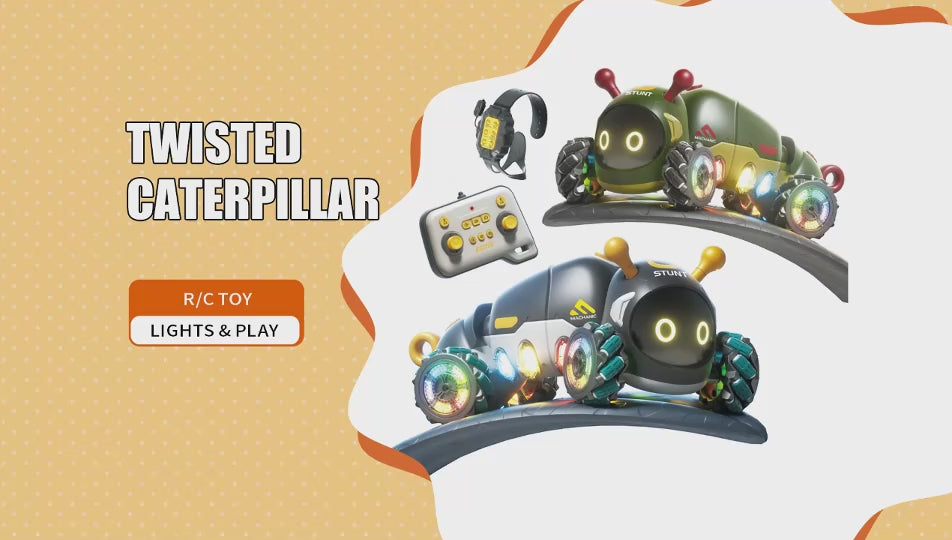 2.4G Stunt Insect 4WD with Spray Simulation Caterpillar Intelligent Double Remote Control Car