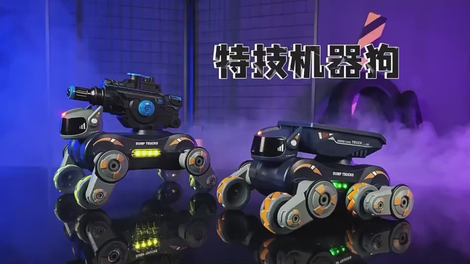 2.4G Remote Control Stunt Car Cross-Border New Spray Light Music Transforming Electronic Pet Toy