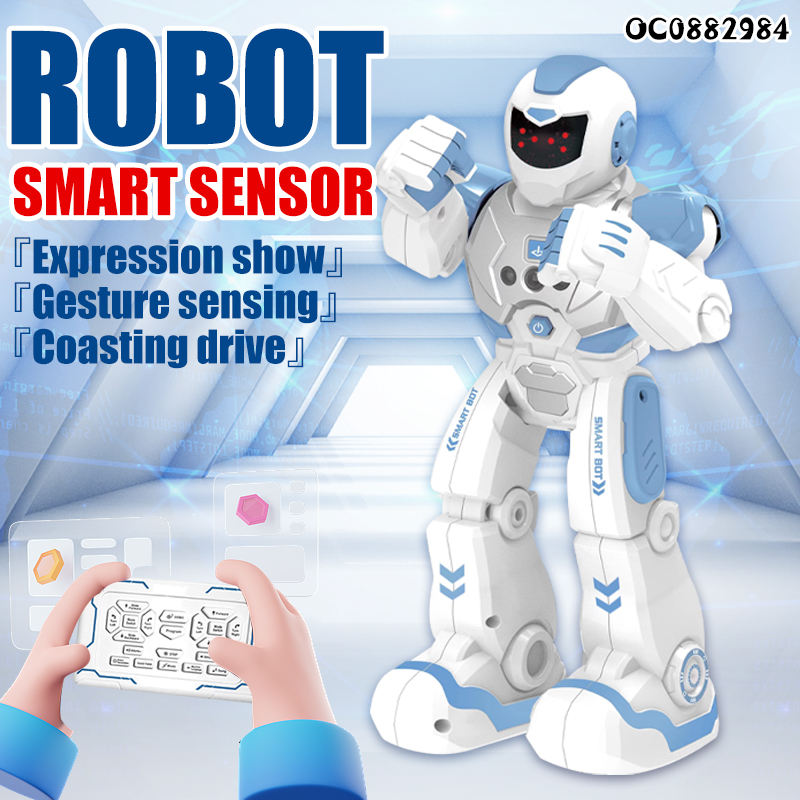 CZ Multi-purpose RC Toy Robots Educational Smart Humanoid Robot Programmable With Expression Show Gesture Sensing Coasting Drive