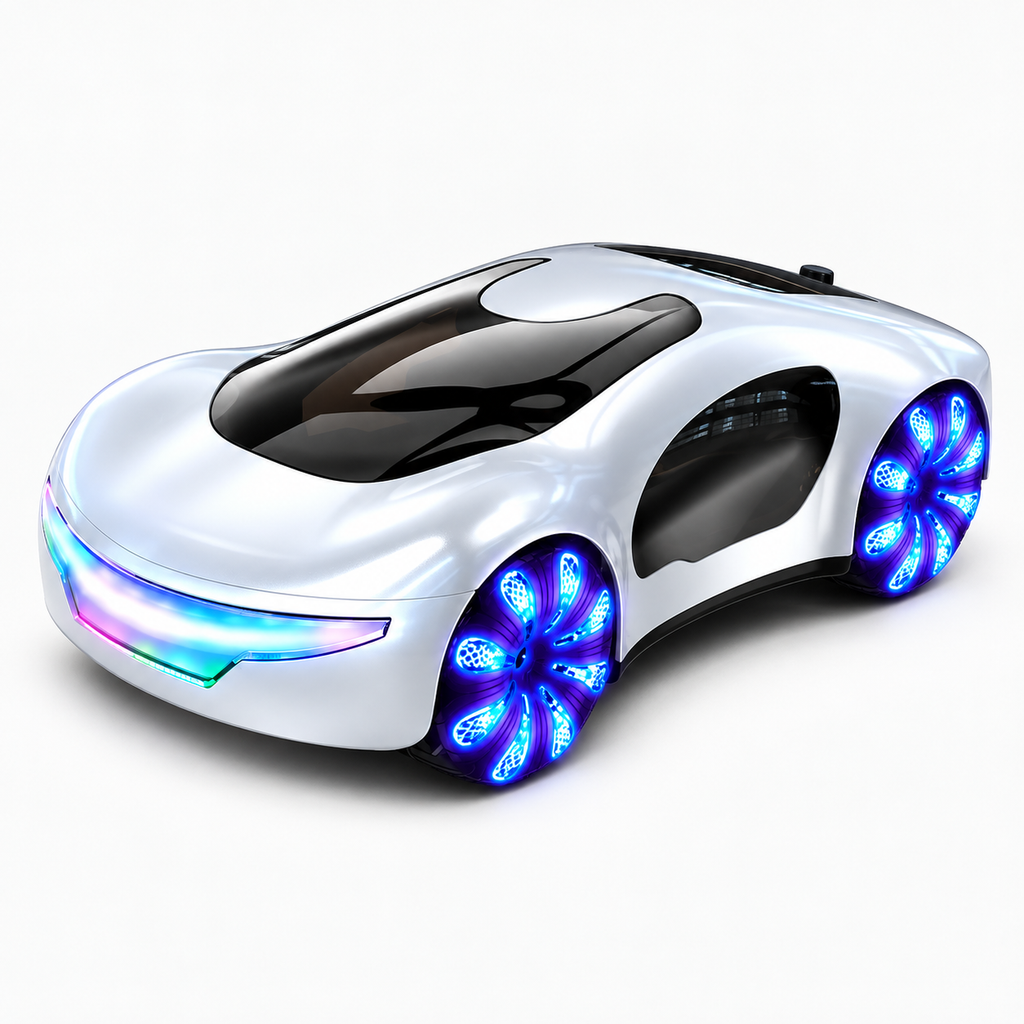 CV-E600 - Dual Spray Simulation Remote Control Concept RC Car with LED Lights 360° Stunt Drift Racing Toy for Kids